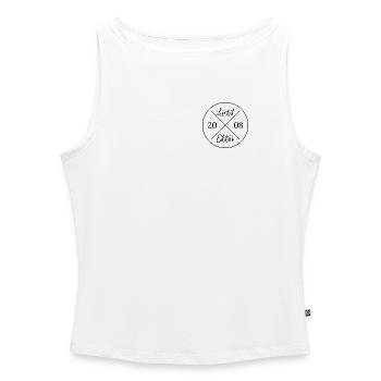 Limited edition 2008 - 18. Geburtstag Geschenk - Frauen Organic Tank Top mit U-Boot-Ausschnitt - Weiß - Vorne - Selfina (174cm)