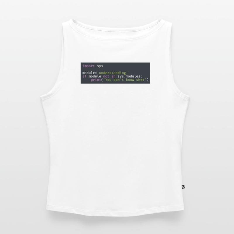 Programmierer, Software, Informatik, Developer Frauen Organic Tank Top mit U-Boot-Ausschnitt