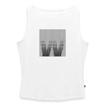 Buchstabe W - Frauen Organic Tank Top mit U-Boot-Ausschnitt - Weiß - Vorne - Selfina (174cm)