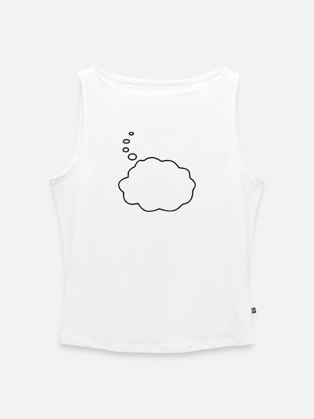 Speech Bubble / Sprechblase - Frauen Organic Tank Top mit U-Boot-Ausschnitt - Weiß