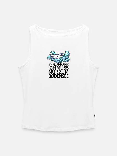 Bodensee - Frauen Organic Tank Top mit U-Boot-Ausschnitt - Weiß