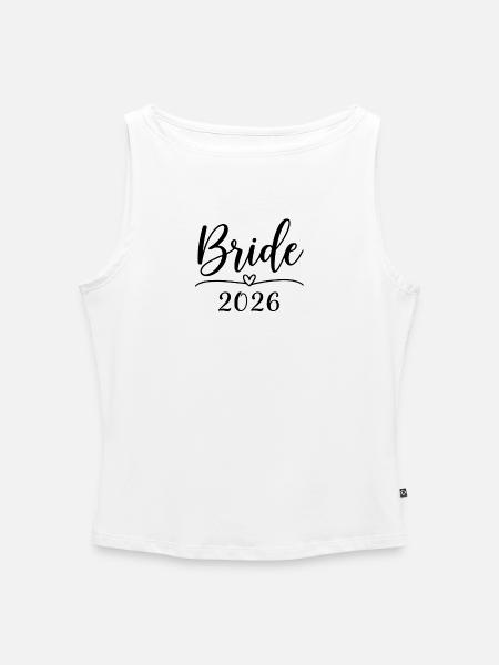 Bride 2026 - Frauen Organic Tank Top mit U-Boot-Ausschnitt - Weiß