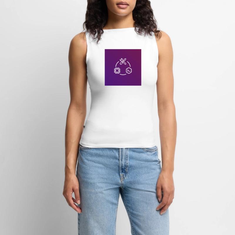 TechKreis Chip Code Tool Women’s Organic Boat Neck Tank Top