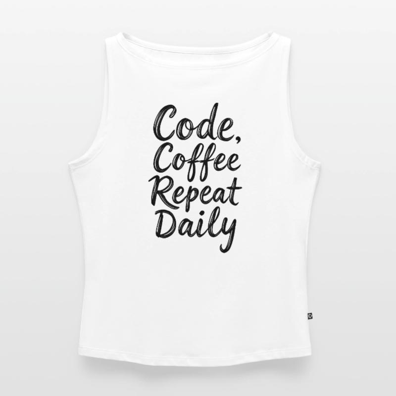Code Sleep Debug Repeat Programmer Shirt Women’s Organic Boat Neck Tank Top