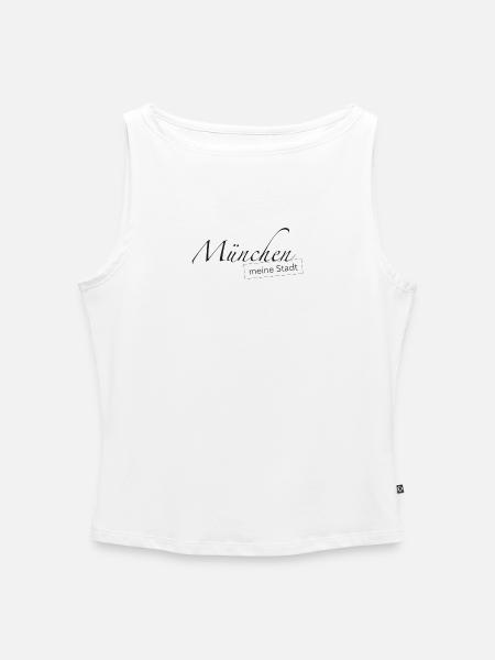 München meine Stadt - Frauen Organic Tank Top mit U-Boot-Ausschnitt - Weiß