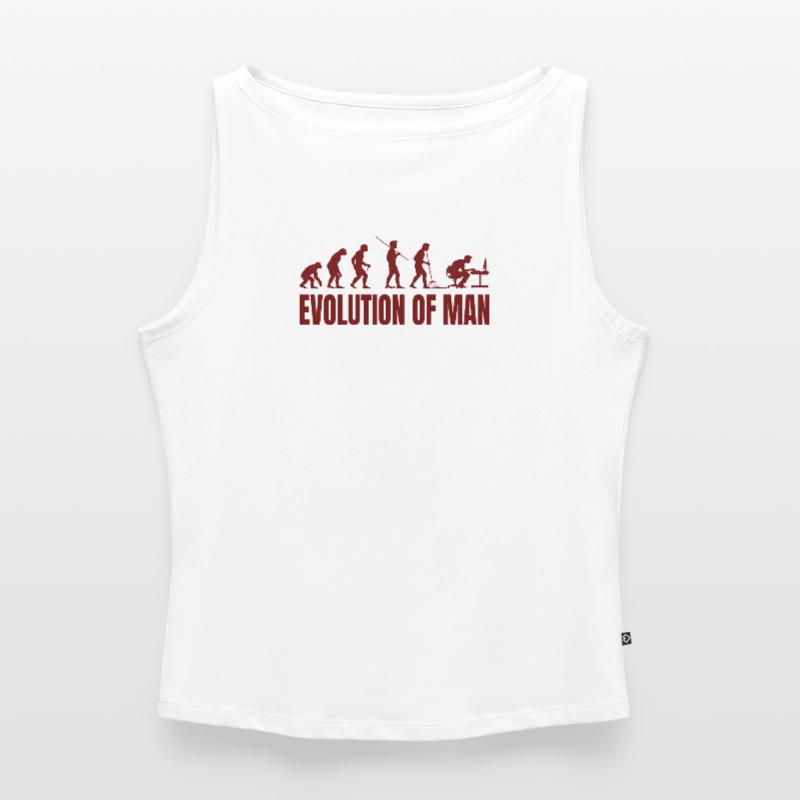 Computer PC Evolution Informatiker Programmierer Frauen Organic Tank Top mit U-Boot-Ausschnitt