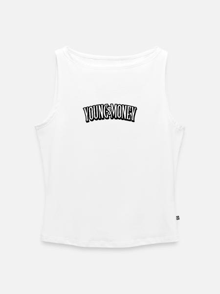young money shirt - Frauen Organic Tank Top mit U-Boot-Ausschnitt - Weiß