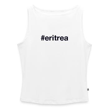 ERITREA Hashtag - Frauen Organic Tank Top mit U-Boot-Ausschnitt - Weiß - Vorne - Selfina (174cm)
