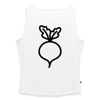 Rübe - Frauen Organic Tank Top mit U-Boot-Ausschnitt - Weiß - Vorne - Selfina (174cm)