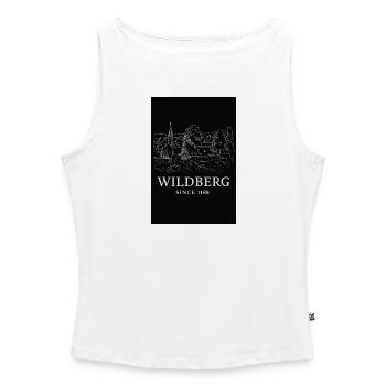 Wildberg Historical Landscape - Women’s Organic Boat Neck Tank Top - white - Front - Selfina (174cm)