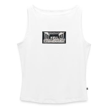 The Last Supper - Women’s Organic Boat Neck Tank Top - white - Front - Selfina (174cm)