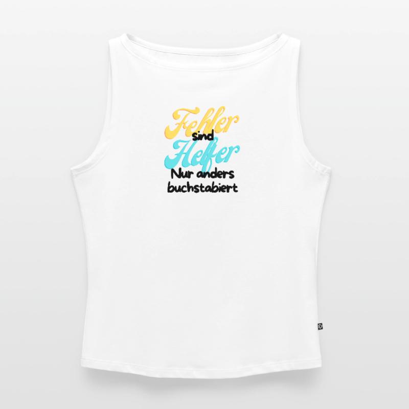 Fehler Helfer Gradient Script Frauen Organic Tank Top mit U-Boot-Ausschnitt