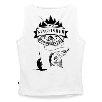 Sigura Design Eisvögel - Frauen Organic Tank Top mit U-Boot-Ausschnitt - Weiß - Hinten - Selfina (174cm)