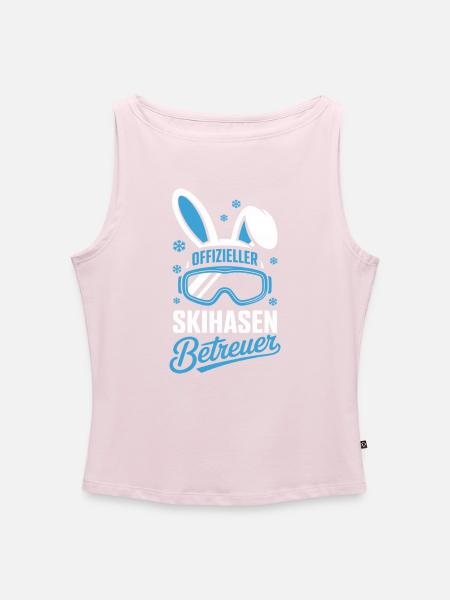 Offizieller Skihasen Betreuer - Frauen Organic Tank Top mit U-Boot-Ausschnitt - Puderrosa