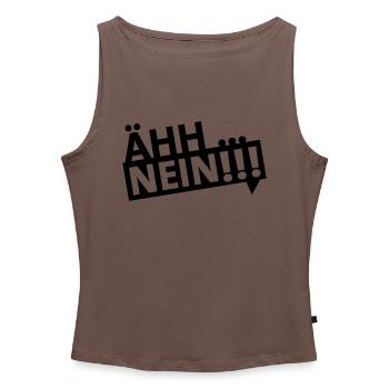 ähh … nein!!! (dh) - Frauen Organic Tank Top mit U-Boot-Ausschnitt - Dunkles Taupe - Vorne - AI Model Female 172 dark (172cm)