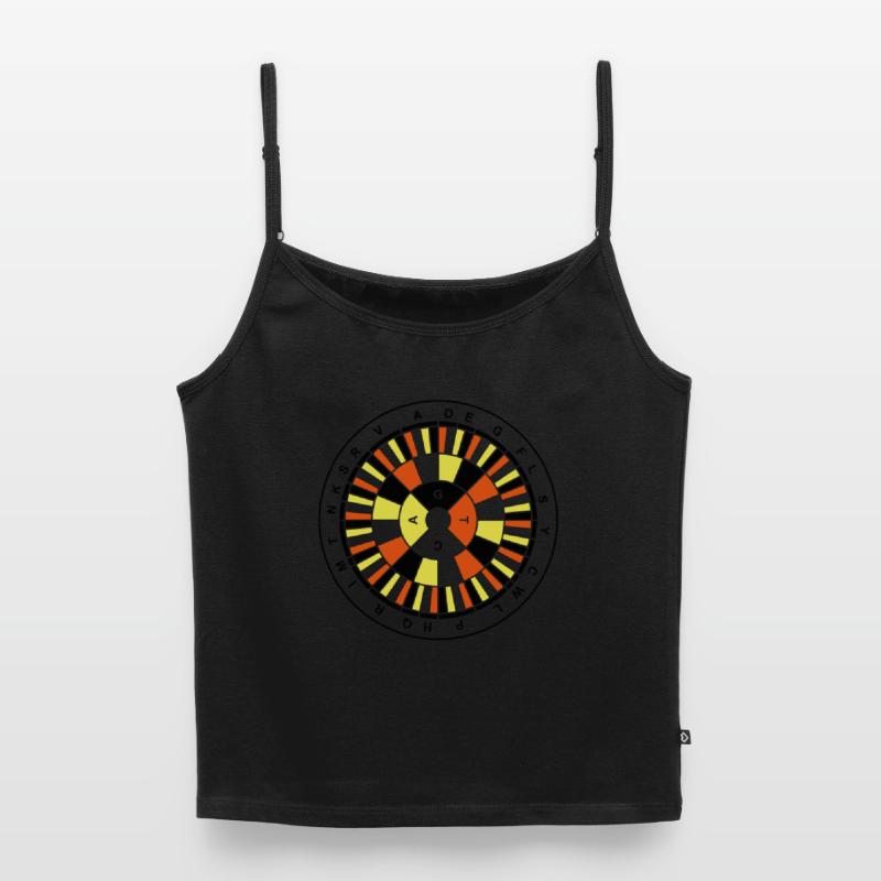 Genetic Code Nerd v1 Frauen Premium Organic Top mit Spaghettiträgern
