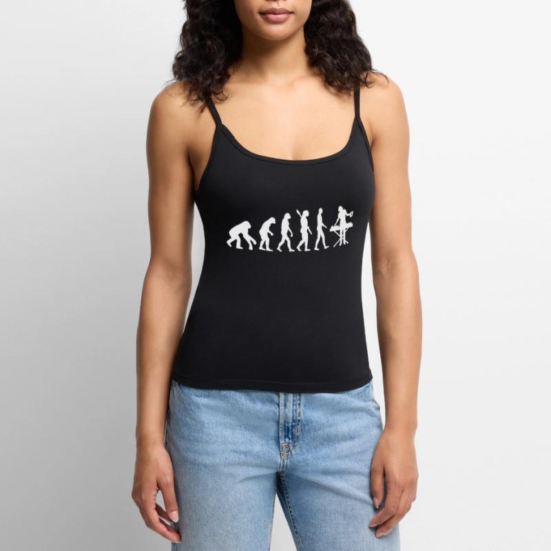 Evolution DEEJAY DJ DJING w Women's Premium Organic Spaghetti Strap Top