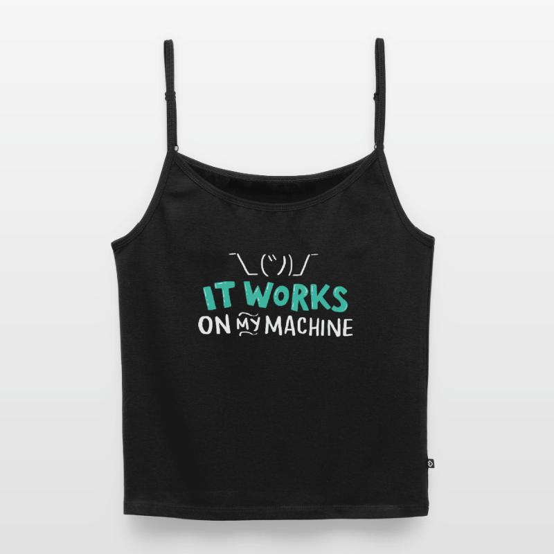 Programmierer Coder Informatik Developer T-Shirt Frauen Premium Organic Top mit Spaghettiträgern