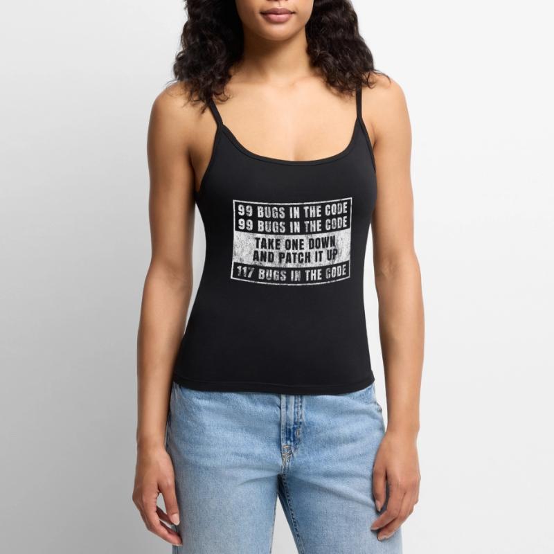 Programmierer Shirt Programmieren Sprüche Nerd Frauen Premium Organic Top mit Spaghettiträgern