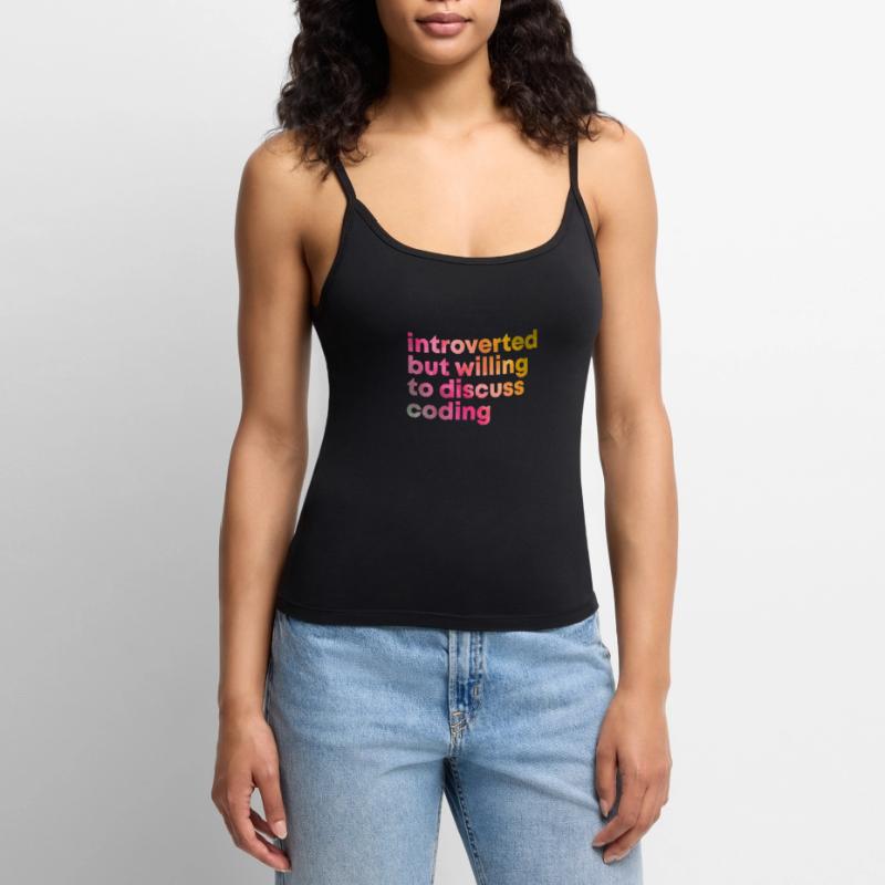 Codage Codage Codage Top Premium femme à fines bretelles bio