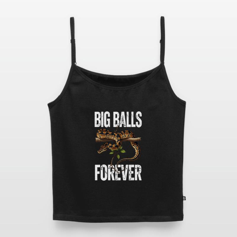 Python roi Serpents Amateurs de terrarium Python Top Premium femme à fines bretelles bio