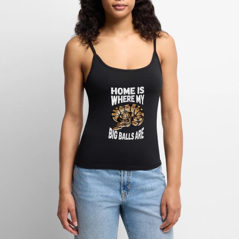 Python roi Serpents Amateurs de terrarium Python Top Premium femme à fines bretelles bio