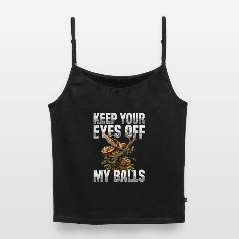 Python roi Serpents Amateurs de terrarium Python Top Premium femme à fines bretelles bio