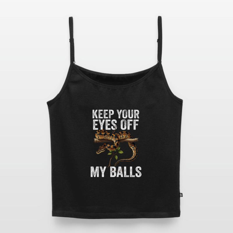 Python roi Serpents Amateurs de terrarium Python Top Premium femme à fines bretelles bio