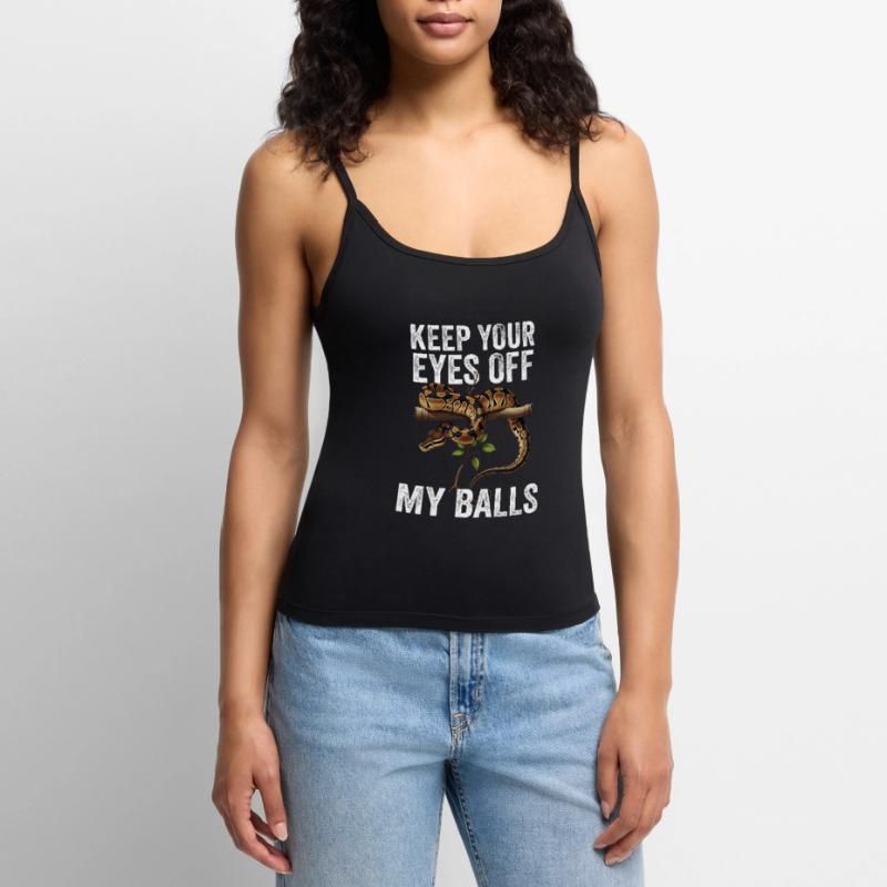 Python roi Serpents Amateurs de terrarium Python Top Premium femme à fines bretelles bio