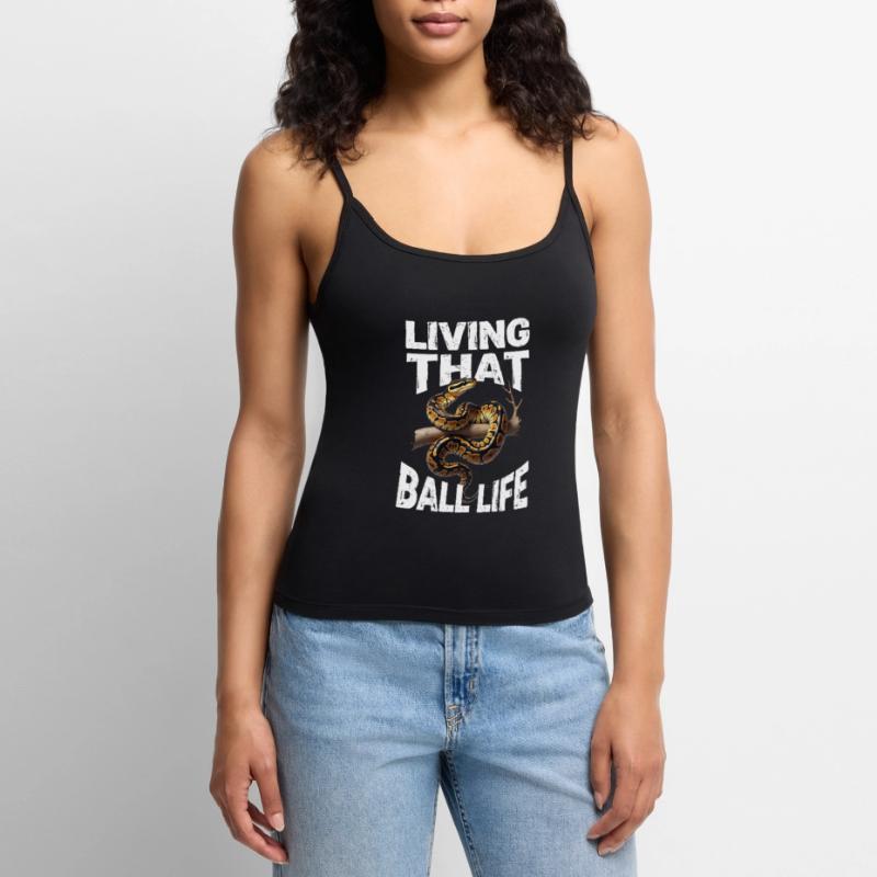 Python roi Serpents Amateurs de terrarium Python Top Premium femme à fines bretelles bio