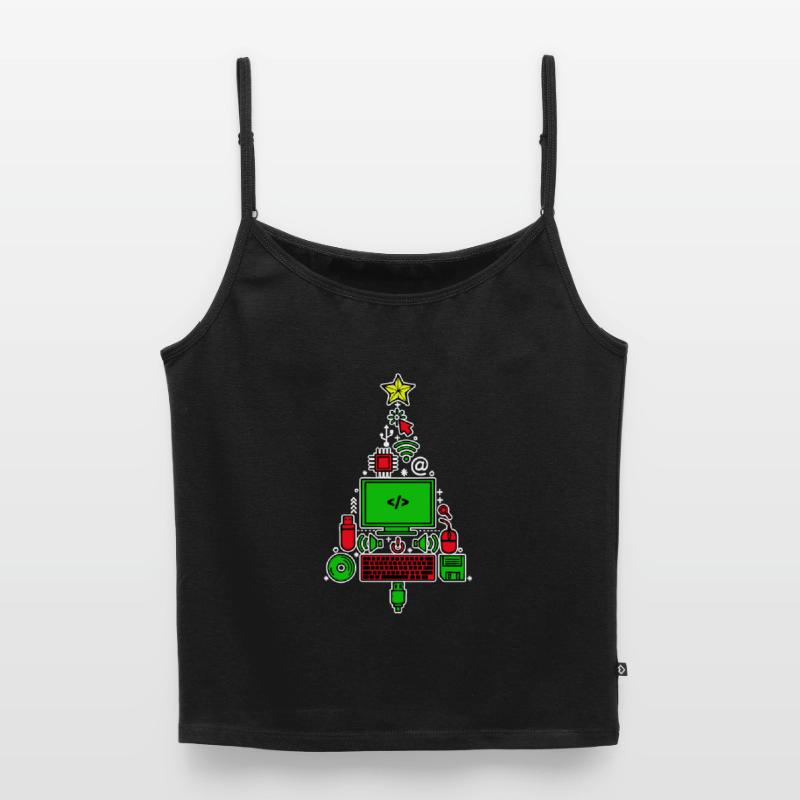 Code Debug Skripting Developer Computerfreak Frauen Premium Organic Top mit Spaghettiträgern