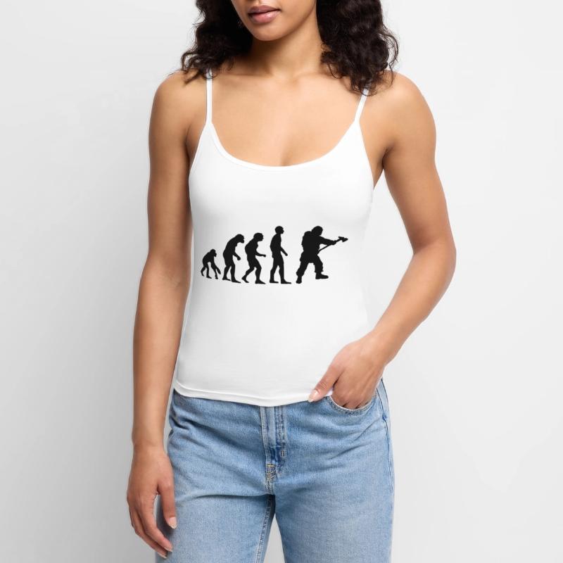 evolution pompier Top Premium femme à fines bretelles bio