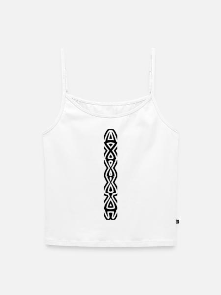 Totem - Frauen Premium Organic Top mit Spaghettiträgern - Weiß