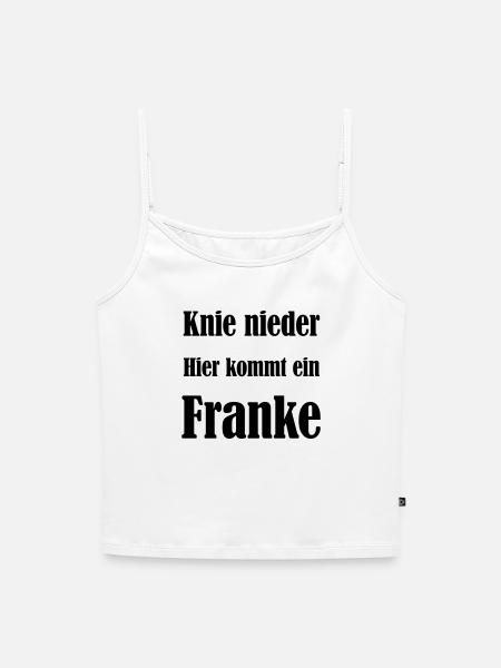 Franke - Frauen Premium Organic Top mit Spaghettiträgern - Weiß