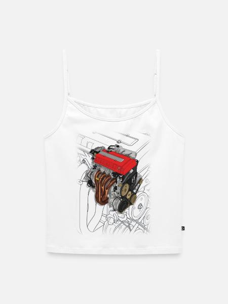 B16 Motor - Frauen Premium Organic Top mit Spaghettiträgern - Weiß