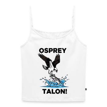 Osprey Sea Heel Black Osprey - Women's Premium Organic Spaghetti Strap Top - white - Front - Selfina (174cm)