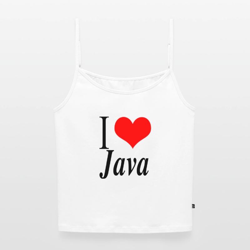 J'adore Java Top Premium femme à fines bretelles bio