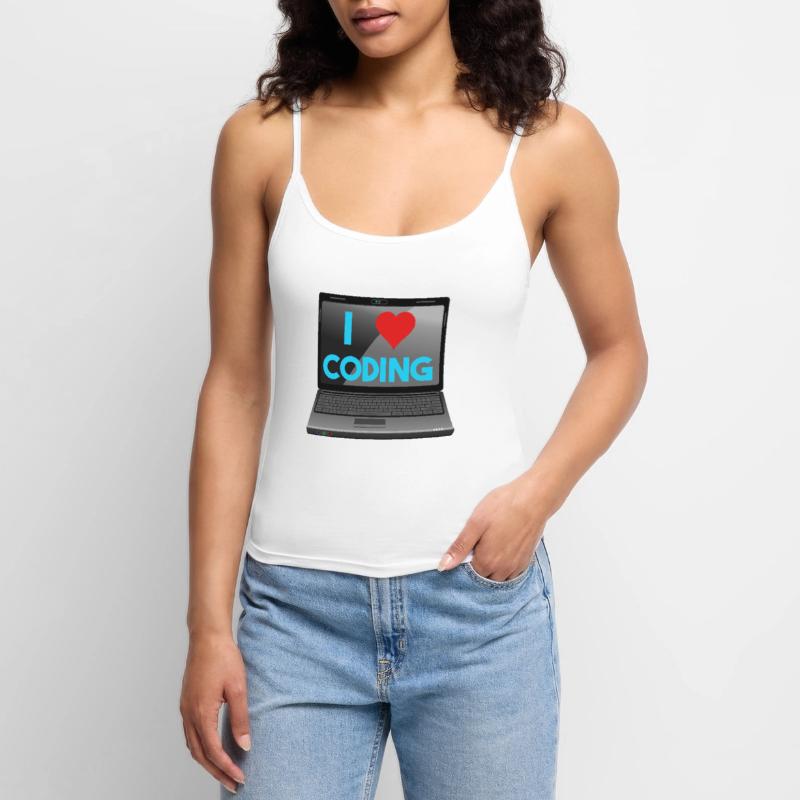 Programming, Programmer, Computer Scientist Women's Premium Organic Spaghetti Strap Top