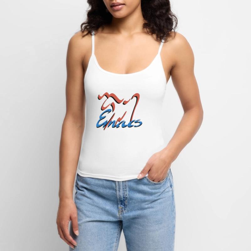 Emacs Programmierung Linux Frauen Premium Organic Top mit Spaghettiträgern