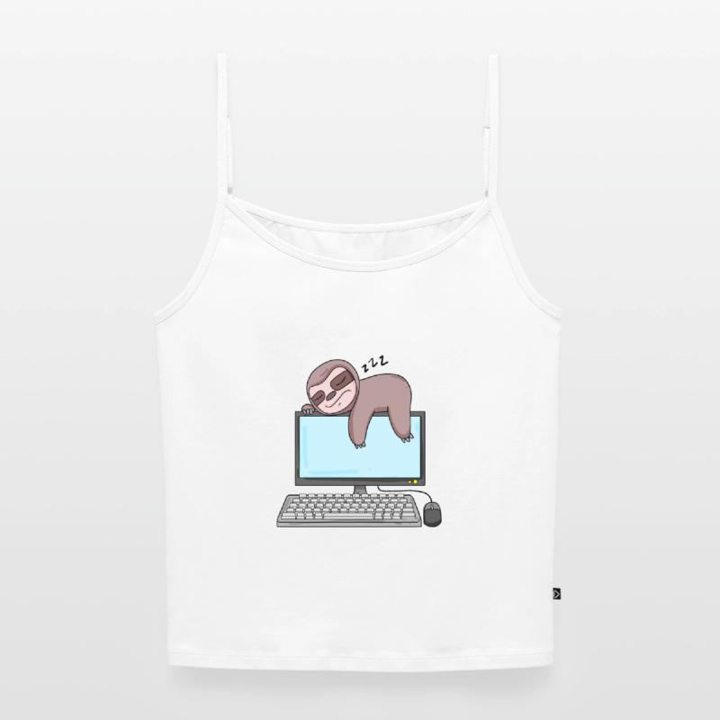 Computer Nerd Programmierer Geschenk Frauen Premium Organic Top mit Spaghettiträgern