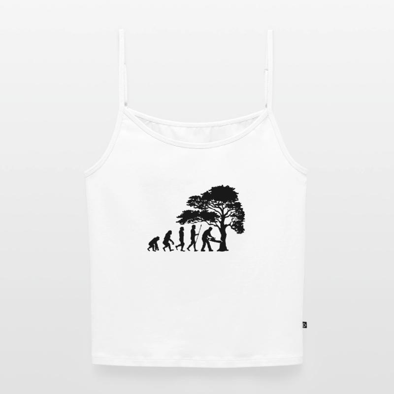 Lumberjack Tree Evolution sciure de bois Top Premium femme à fines bretelles bio