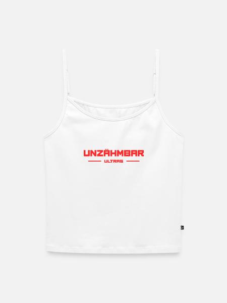 UNZÄHMBAR ULTRAS - Frauen Premium Organic Top mit Spaghettiträgern - Weiß