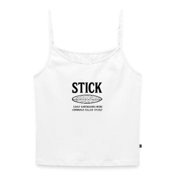 Early Surfboards Sticks - Women's Premium Organic Spaghetti Strap Top - white - Front - Selfina (174cm)