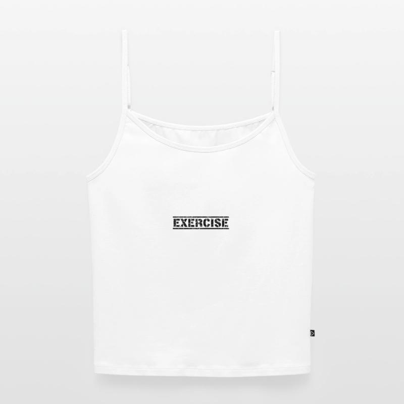 Exercise Women's Premium Organic Spaghetti Strap Top