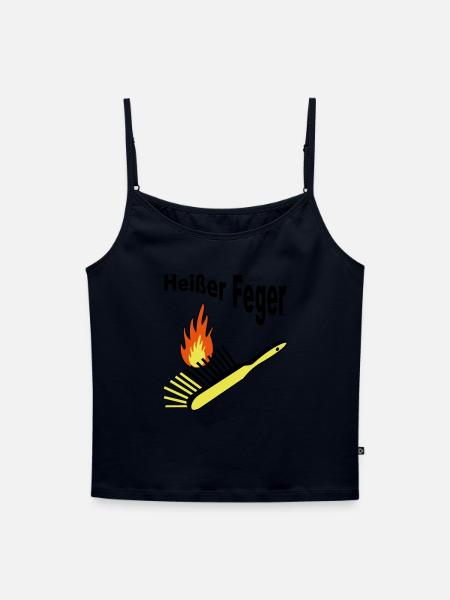 Heißer Feger - Frauen Premium Organic Top mit Spaghettiträgern - Navy