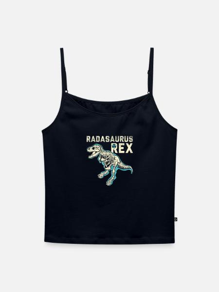 Radasaurus Rex Radiology T-Rex Skeleton Design - Frauen Premium Organic Top mit Spaghettiträgern - Navy