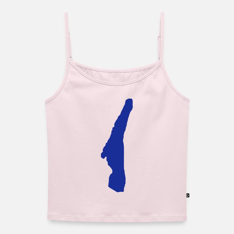 Lake Starnberg - Women's Premium Organic Spaghetti Strap Top - powder pink