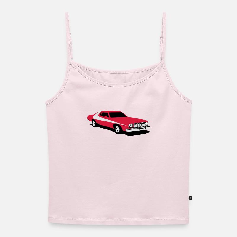 SH_Gran_Torino - Women's Premium Organic Spaghetti Strap Top - powder pink