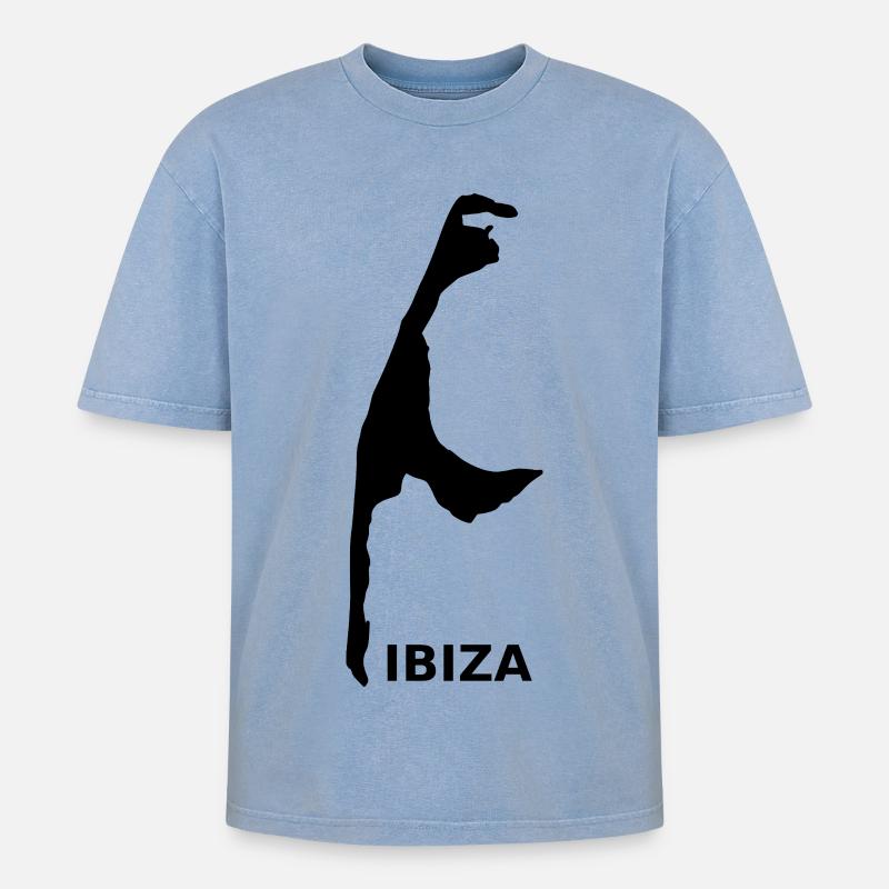 Sylt oder? - Oversized Unisex Premium Acid-Washed T-Shirt - Blau Acid Wash