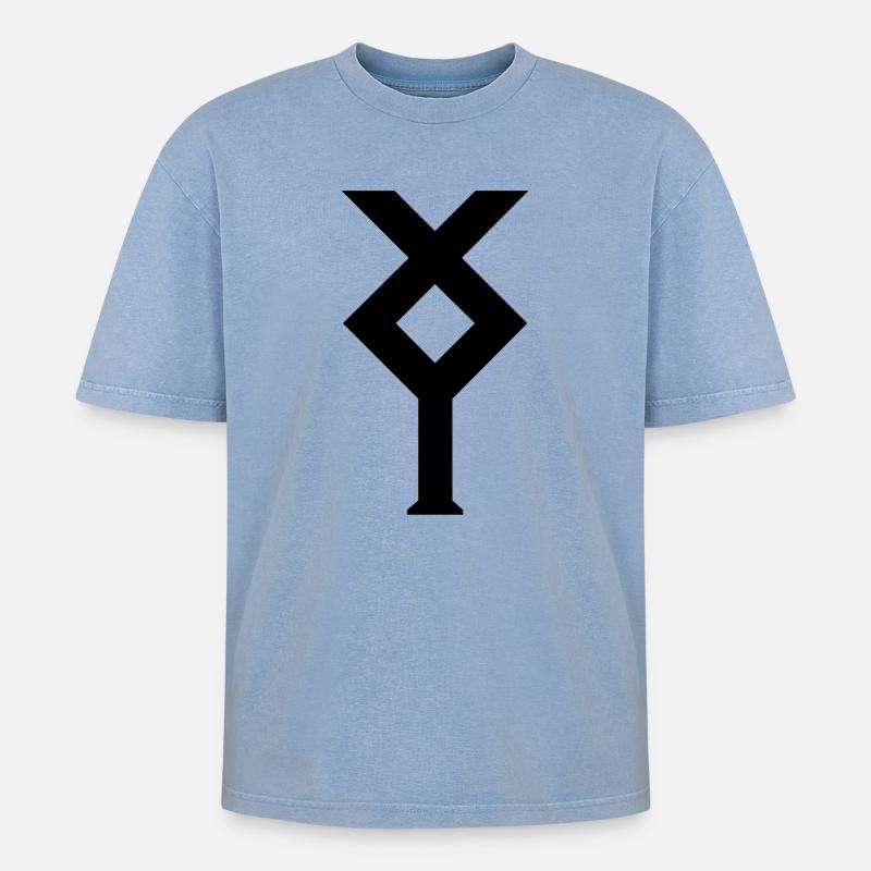 Ixylon sailing class nautical emblems - Oversized Unisex Premium Acid-Washed T-Shirt - acid washed blue